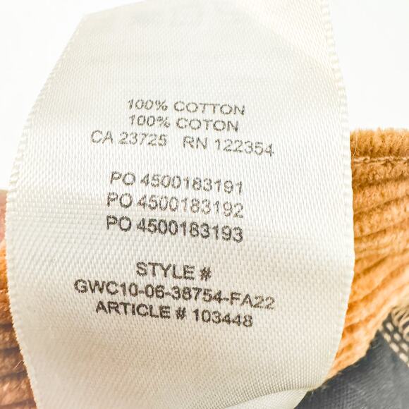 Denim Forum The Joni High Rise Loose Corduroy Style Pants Size 24 x 30L - Picture 9 of 10